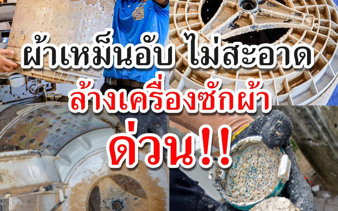 ผ้าเหม็นอับไม่สะอาด เพราะไม่ได้ล้างเครื่องซักผ้าหรือเปล่า!!!